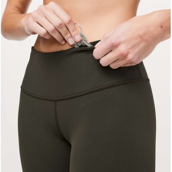 Lululemon | Wunder Under Crop III | Full-On Luxtreme 21" | Dark Olive | Size 0 - Picture 3 of 8